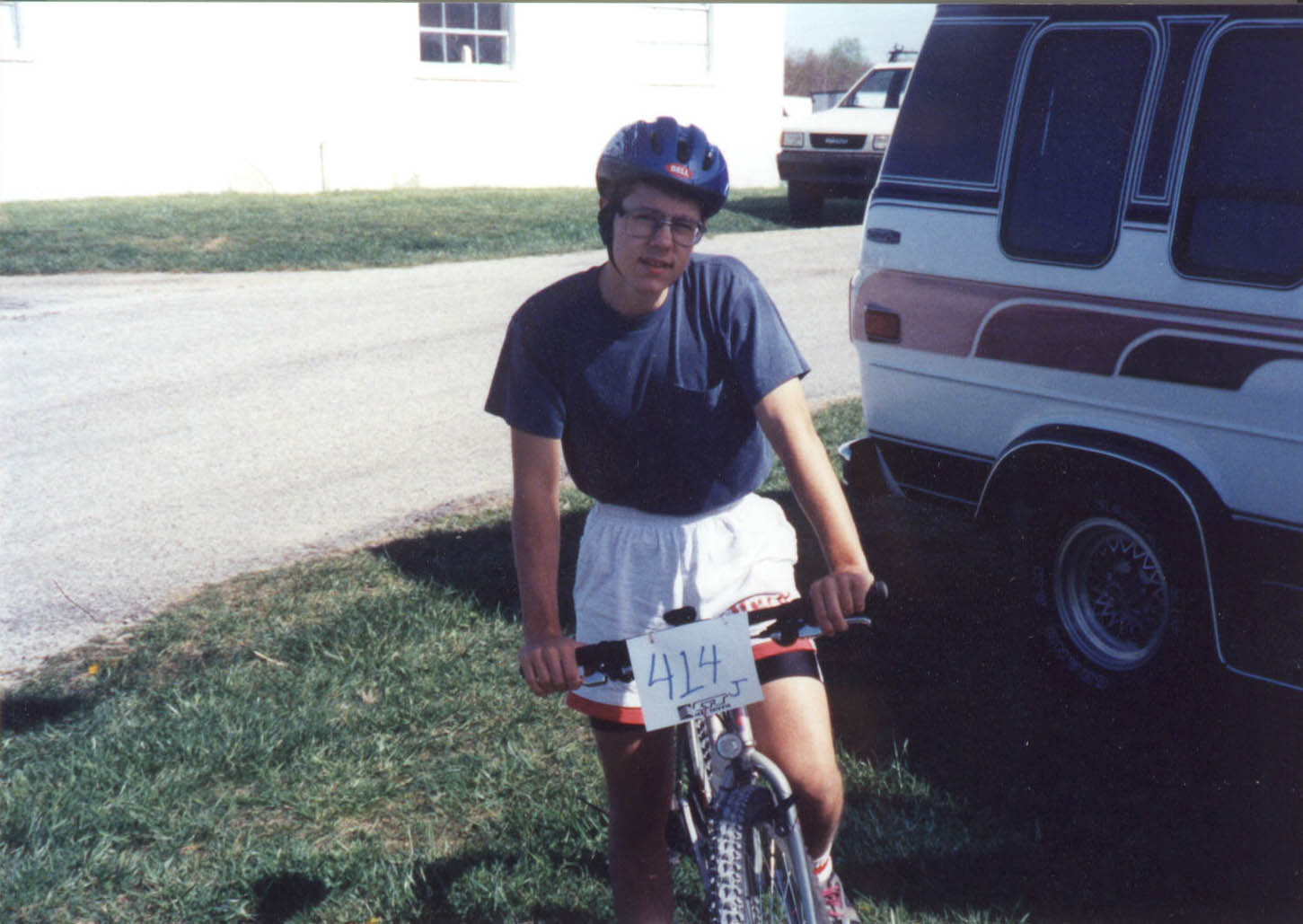 1993 - Before my first mountain bike race - the 1993 Cumberland Classic at Sewanee, TN. 6th in the juniors and 25th in the beginners (there were 100 people in the race!). The bike pictured is a rigid fork mongoose alta with reflectors still on the wheels.