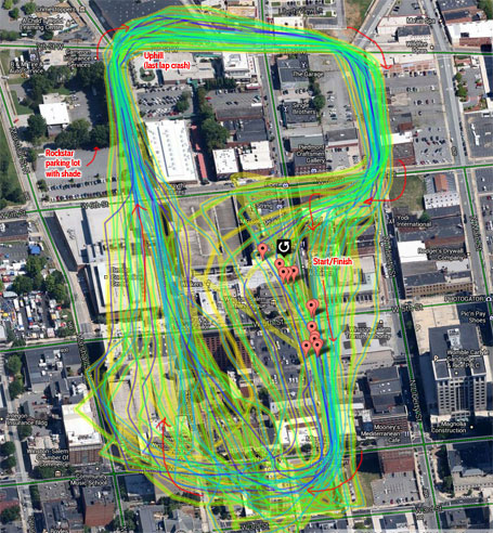 Winston-Salem downtown criterium map (click to enlarge)