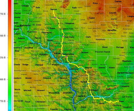 western wisconsin - topocreator counties