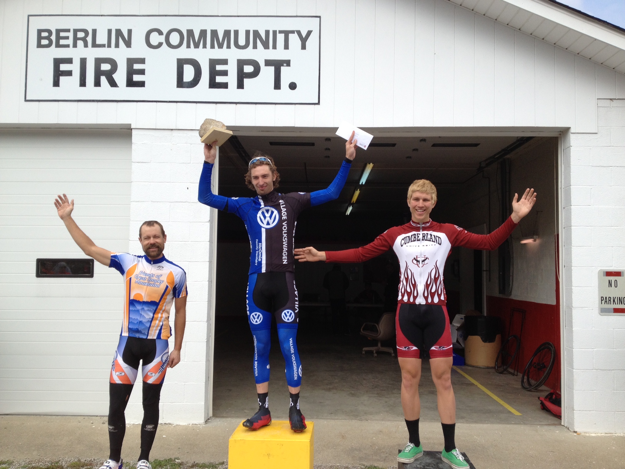Hell of the South 2013 Pro/1/2 podium - Me, AJ Meyer, Tommy Schubert