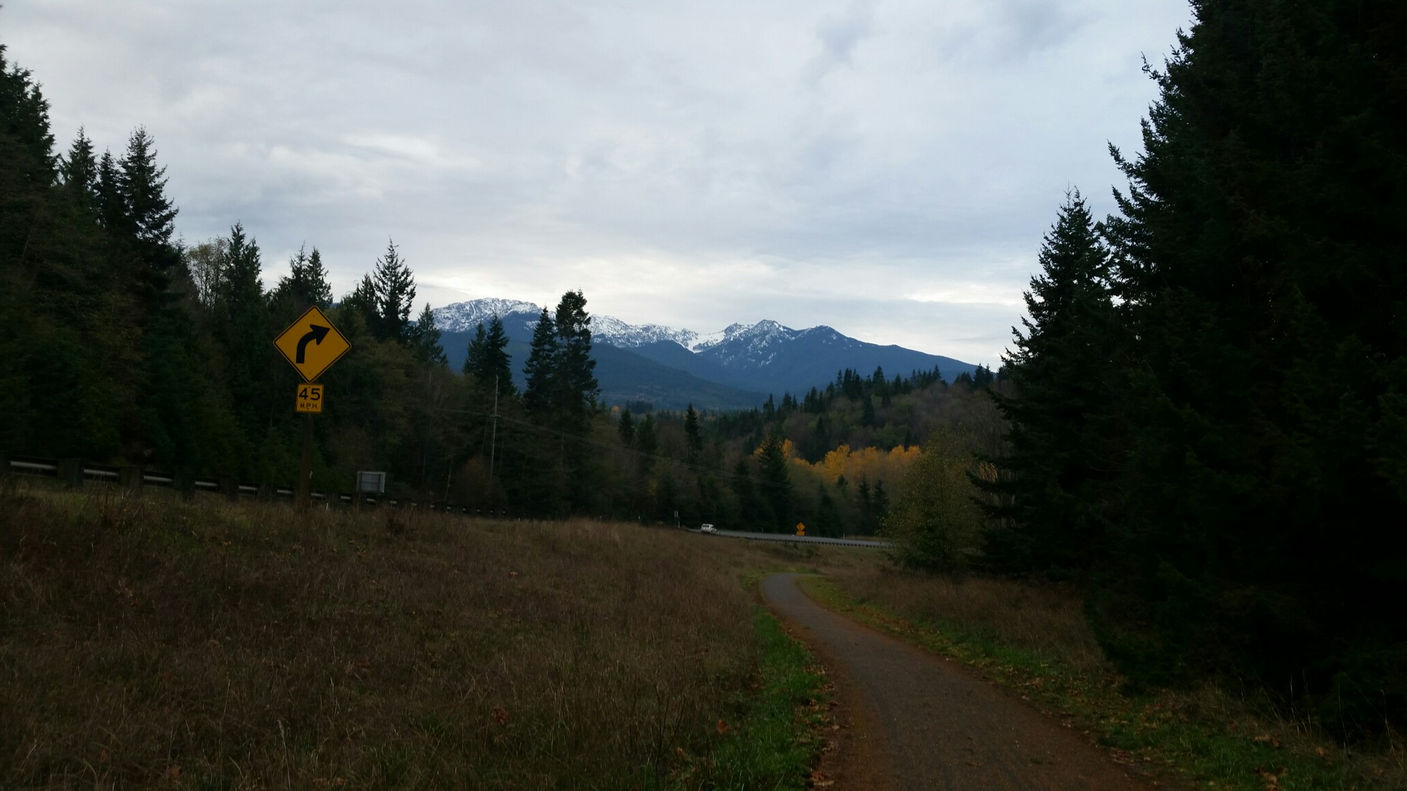 Olympic Discovery Trail on my way to Port Angeles and the bottom of the Hurricane Ridge climb.